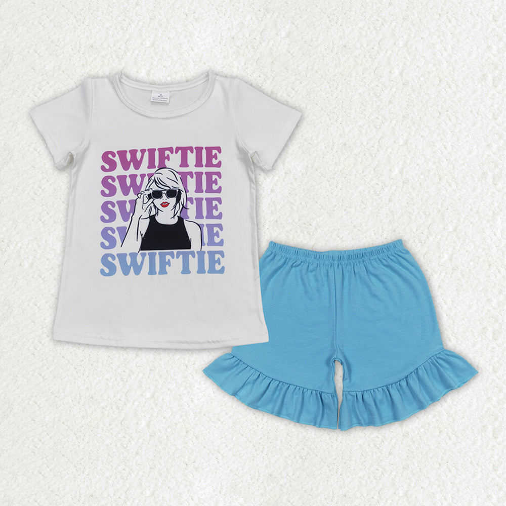 GSSO1381组合 Taylor swift  cotton shorts summer girl outfit 202404 RTS