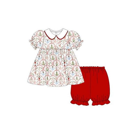 GSSO1443  Christmas girl summer shorts outfit 202405 preorder