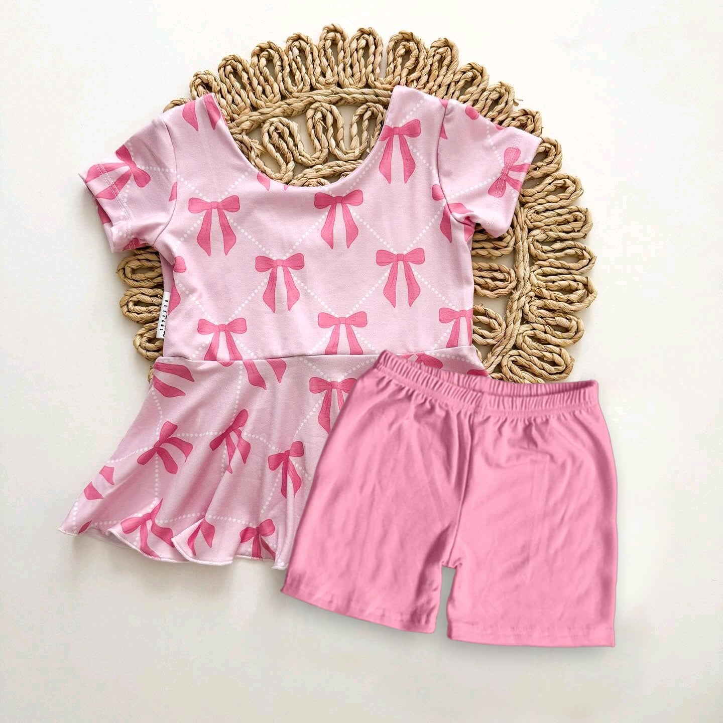 GSSO1472 bow  girl summer outfit 202410 PREORDER