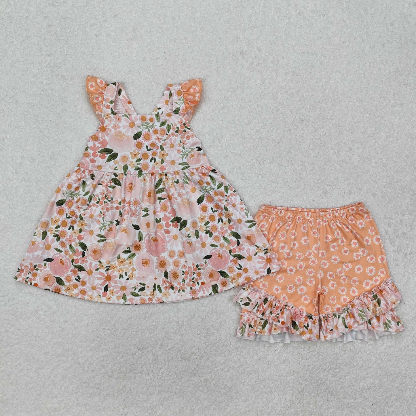 GSSO1763 flower girl summer outfit 202501 RTS
