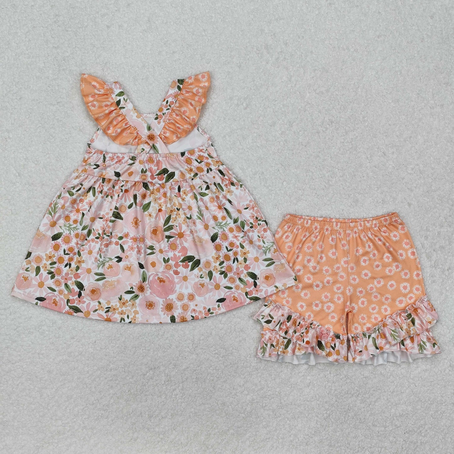 GSSO1763 flower girl summer outfit 202501 RTS