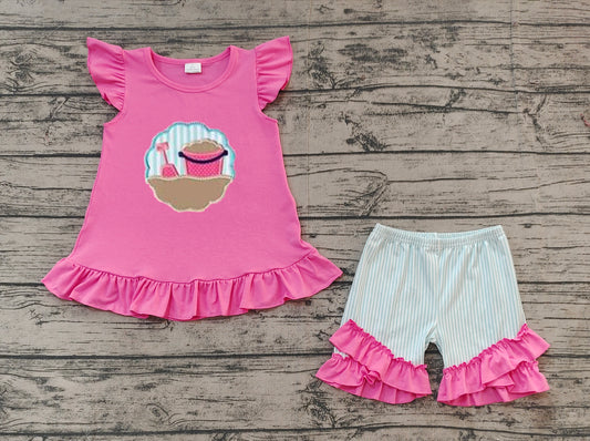 GSSO1785 embroidery beach girl summer outfit 202412 preorder