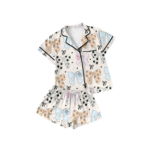 GSSO1810 western  bow pajamas girl  summer outfit 202412 preorder