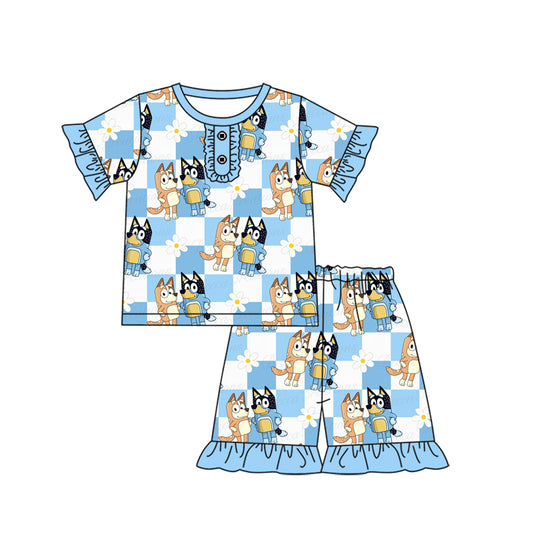 GSSO1816 girl bluey pajamas summer outfit 202412 preorder