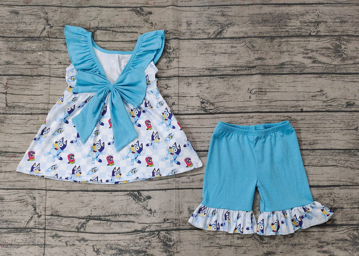 GSSO1886  Bluey girl summer outfit 202502 preorder