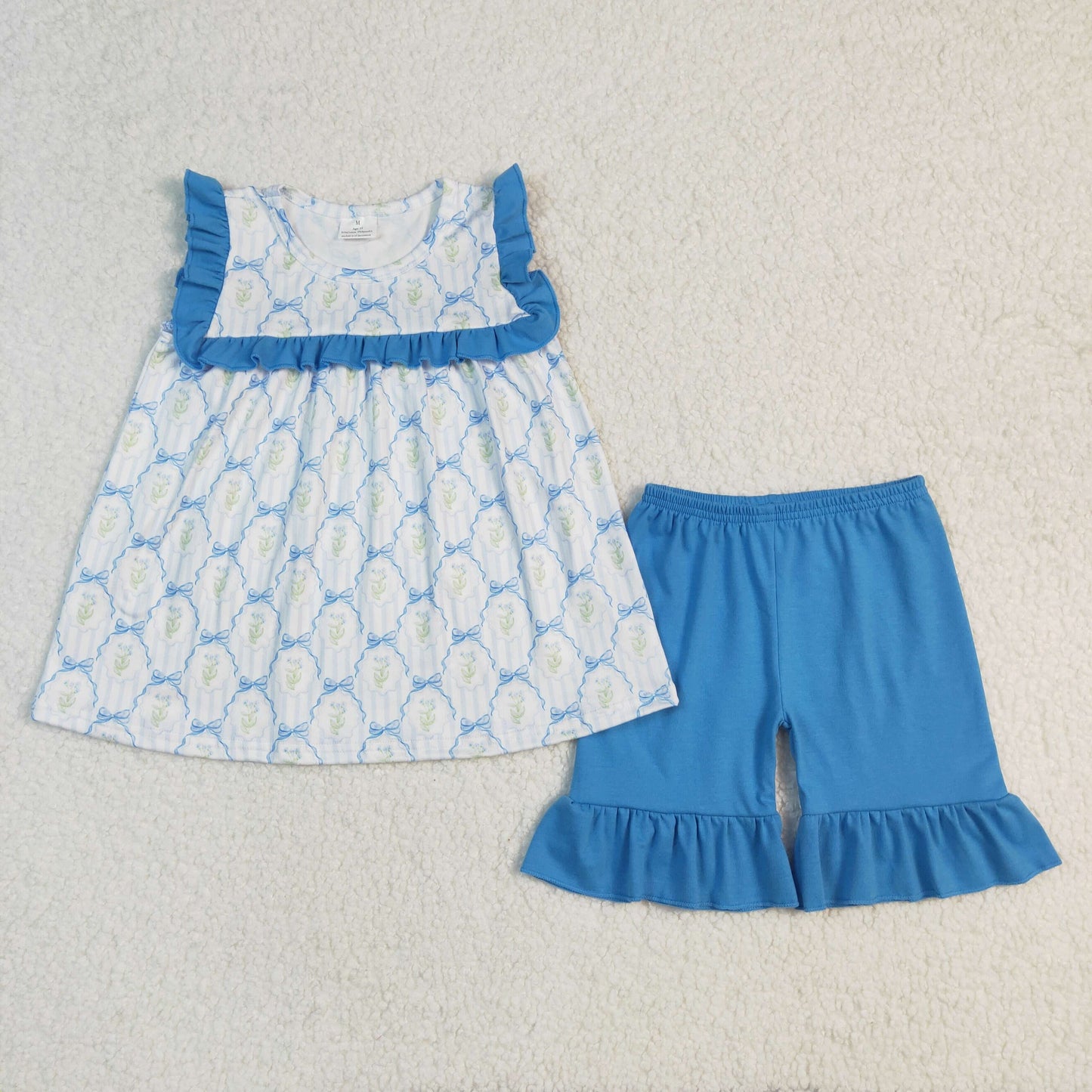 GSSO2004 flowers bow western girl summer outfit 202502 RTS