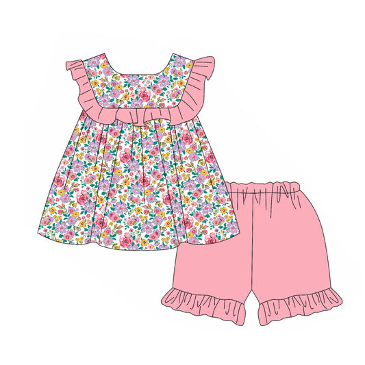 GSSO2005  flowers bow western girl summer outfit 202501 preorder（