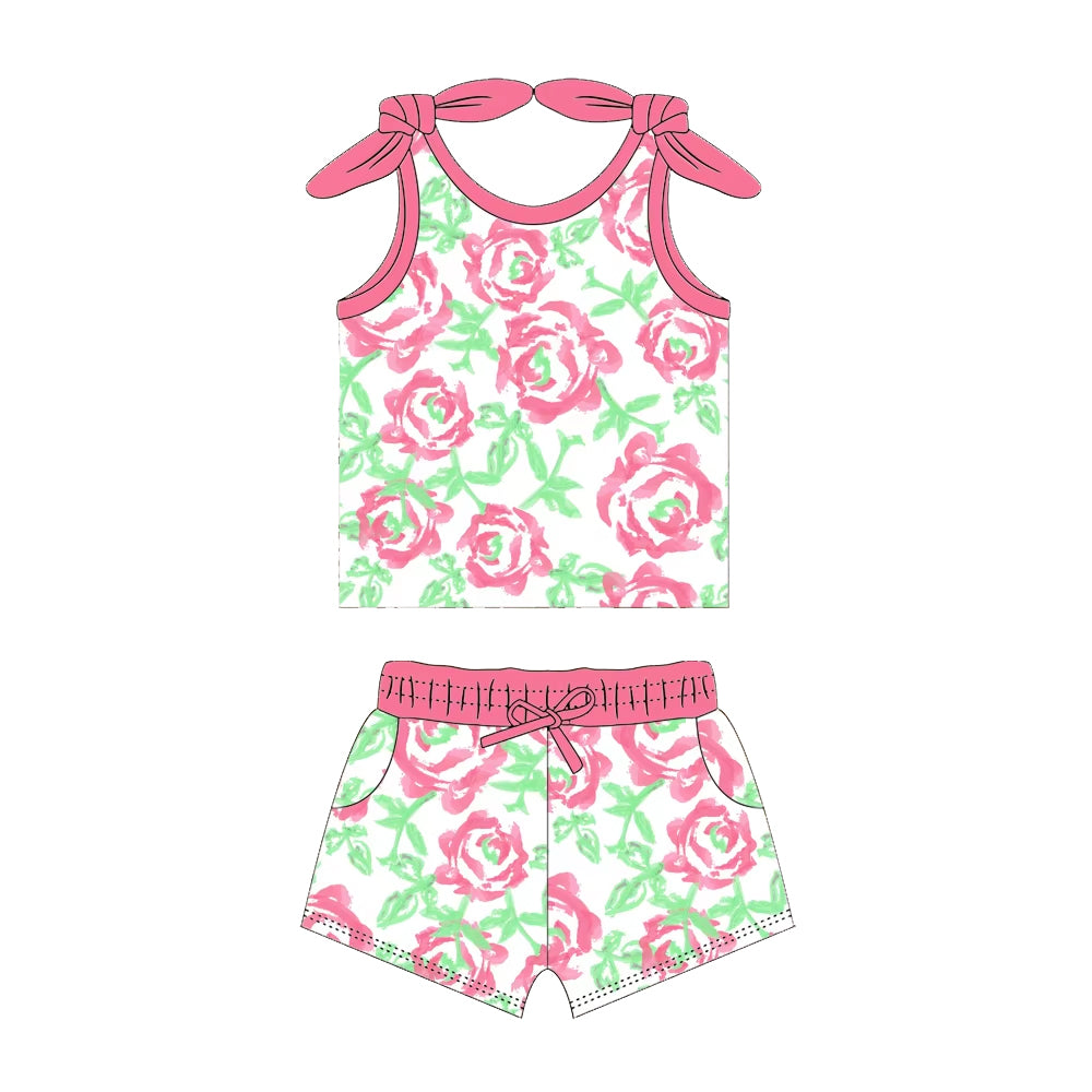 GSSO2027 flowers girl summer outfit 202501 preorder