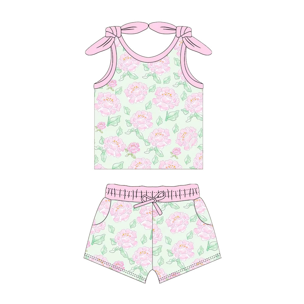 GSSO2028  flowers girl summer outfit 202501 preorder