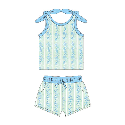 GSSO2033 grass leaf green girl summer outfit 202501 preorder