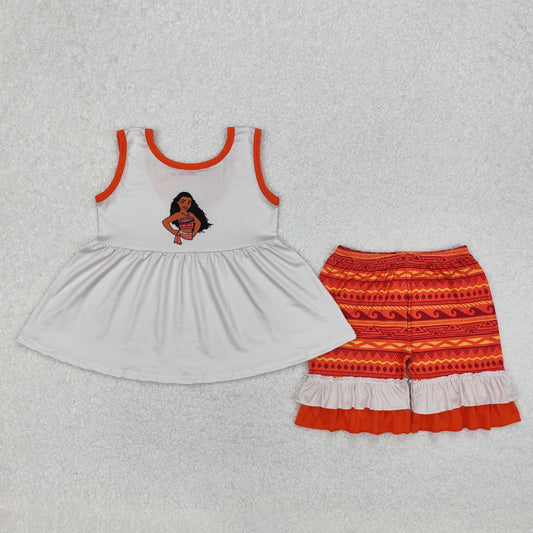 GSSO2057 Disney Moana princess girl summer outfit 202503 RTS