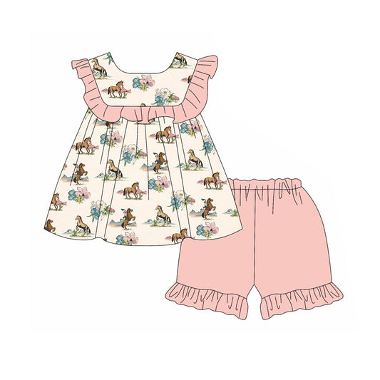 GSSO2073 cowboys western girl flowers summer outfit 202502 preorder