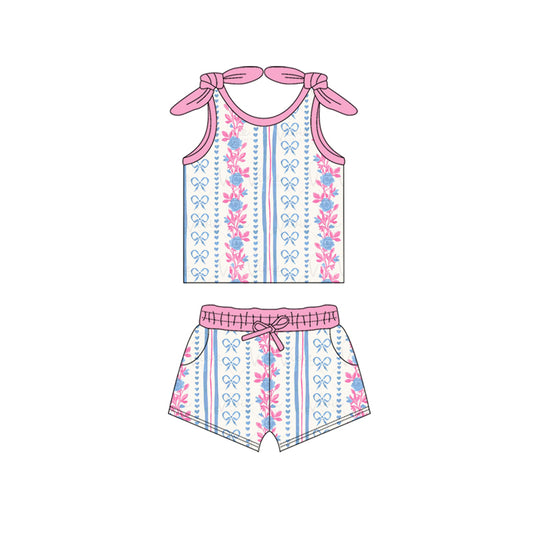 GSSO2076  girl flowers summer outfit 202502 preorder