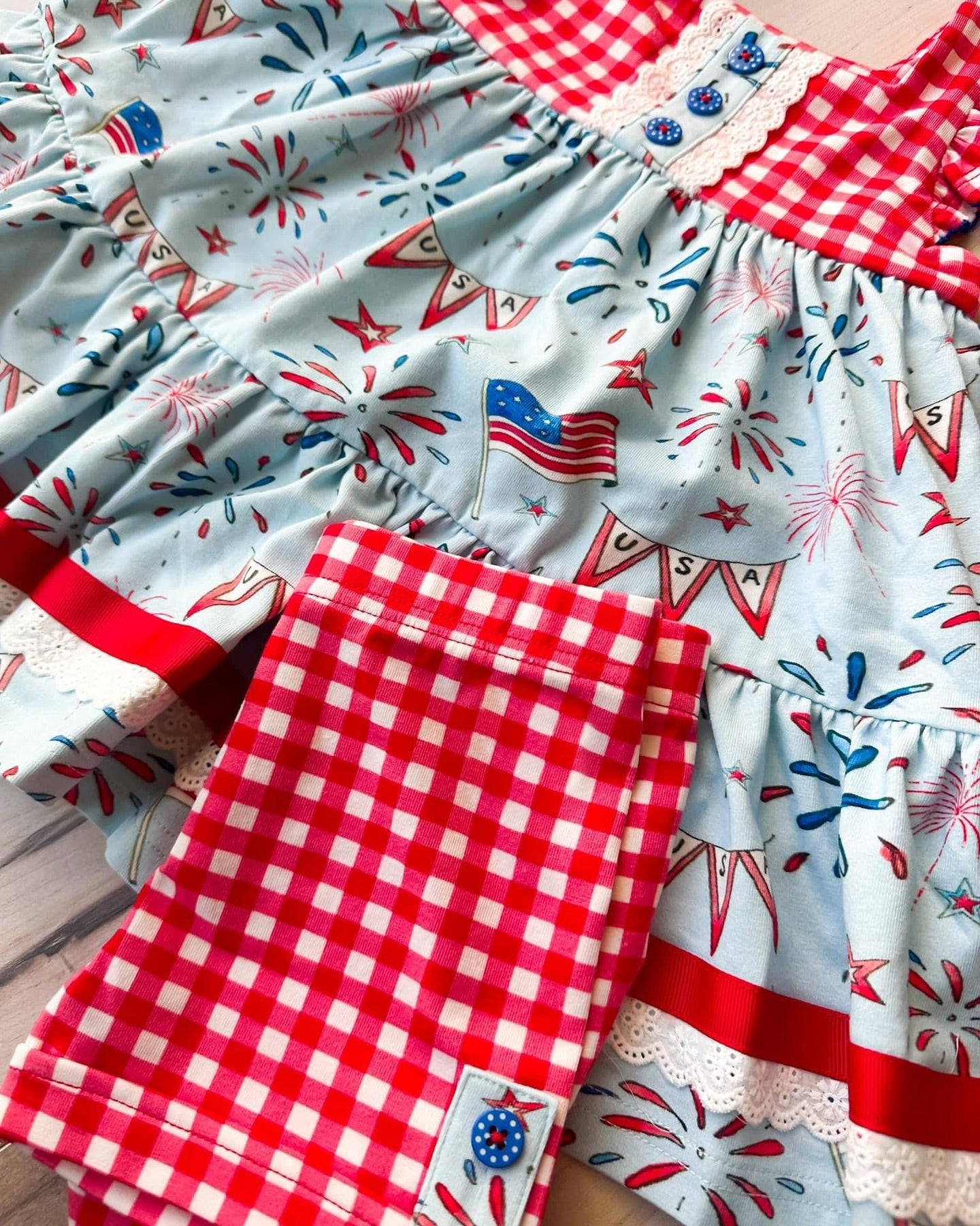GSSO2101 4th July girl summer  outfit 202502 preorder