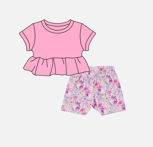 GSSO2103 flowers girl summer  outfit 202502 preorder