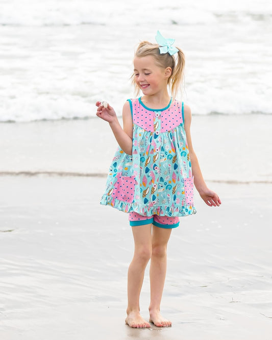 GSSO2116 shell bow western girl summer outfit 202501 preorder