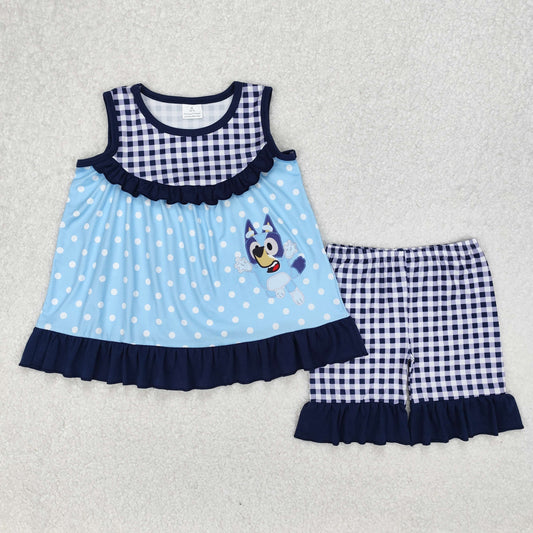 GSSO2124 bluey dog western girl summer outfit 202502 RTS