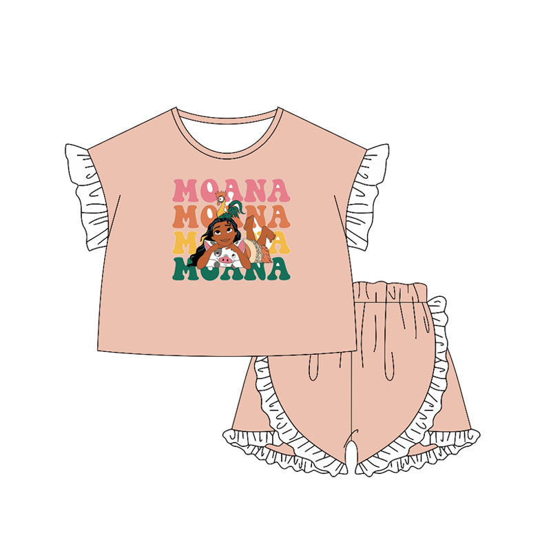 GSSO2160 princess Moana girl  western girl summer outfit 202502 preorder
