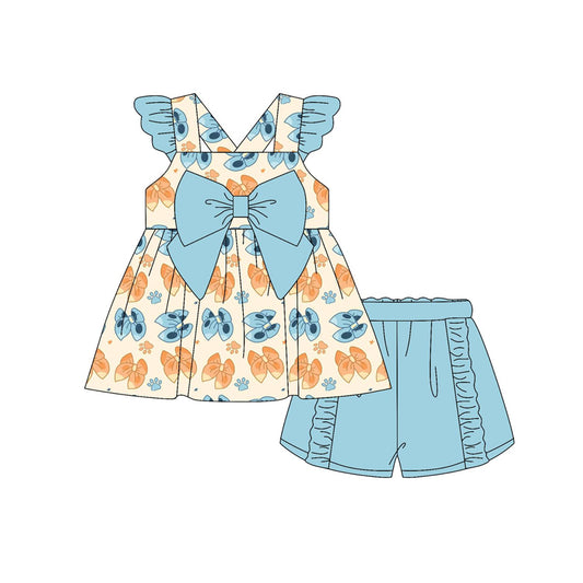 GSSO2174  bow  western girl summer outfit 202502 preorder