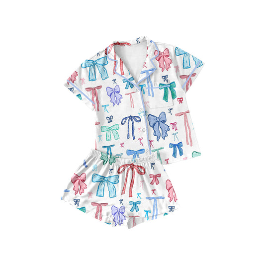 GSSO2217 western  bow pajamas girl  summer outfit 202502 preorder