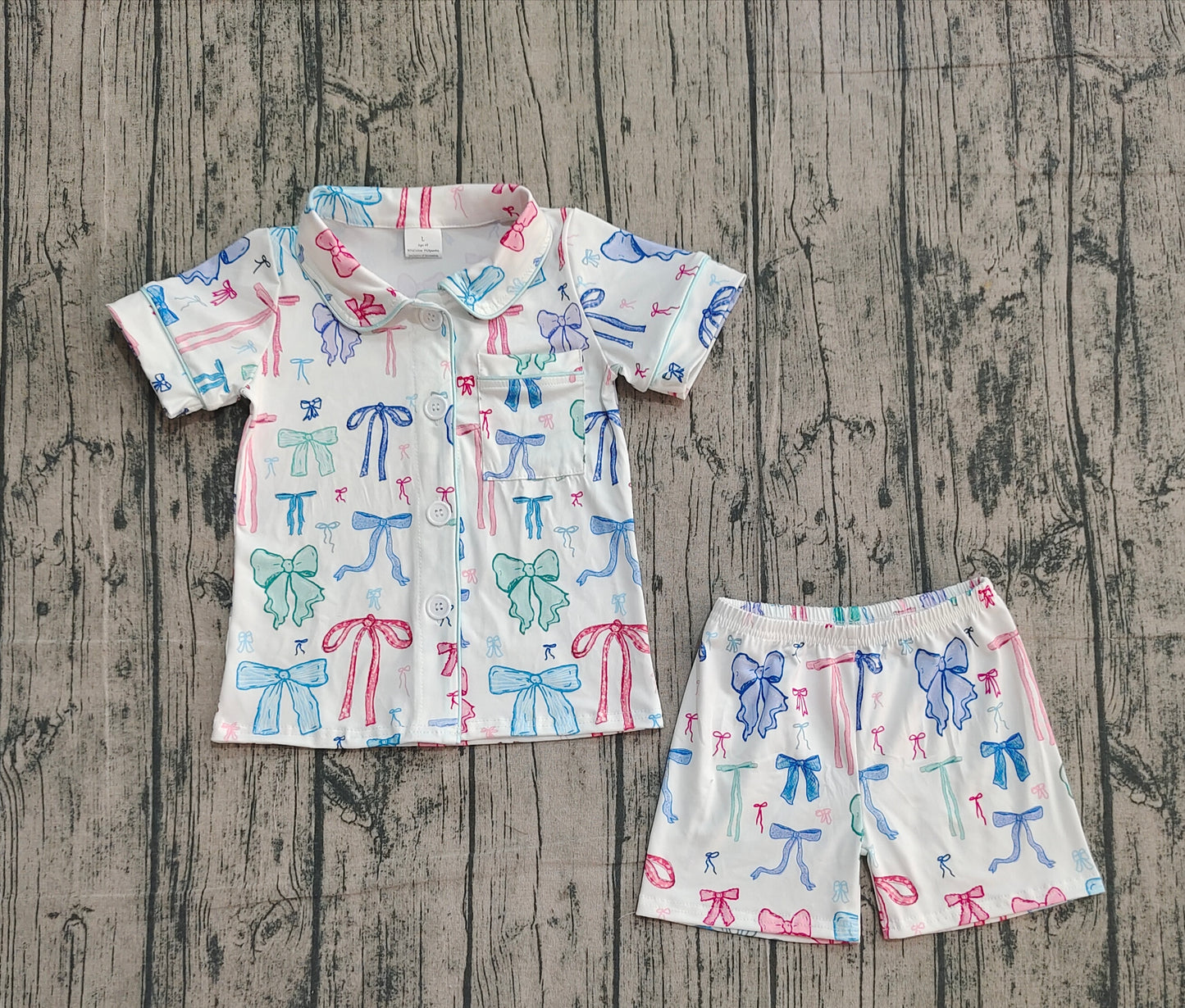 GSSO2217 western  bow pajamas girl  summer outfit 202509 preorder
