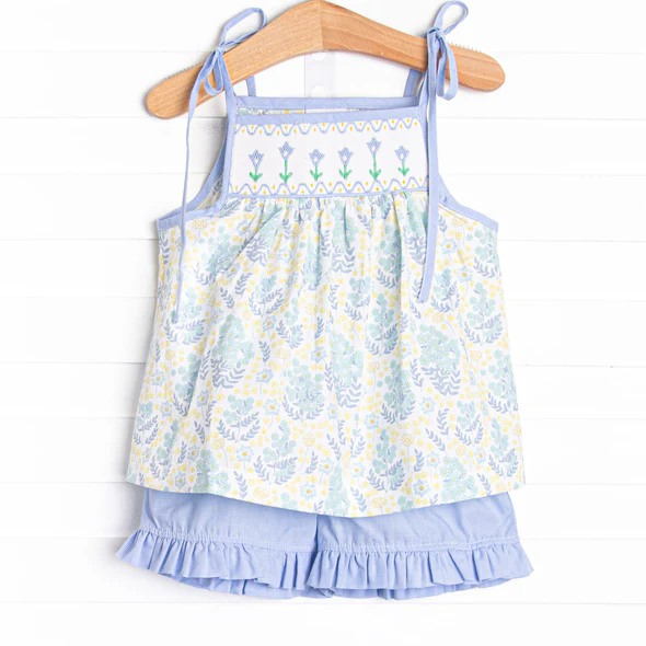 GSSO2344  preorder   flowers western short  girl summer outfit 202502