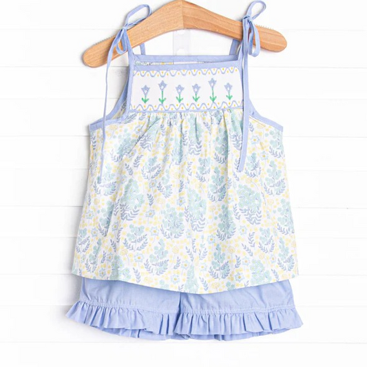 GSSO2344  preorder   flowers western short  girl summer outfit 202502