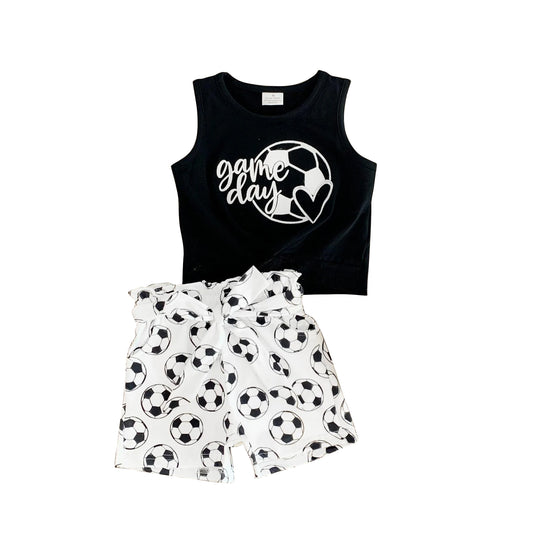 GSSO2345  preorder  game day football western short  girl summer outfit 202502