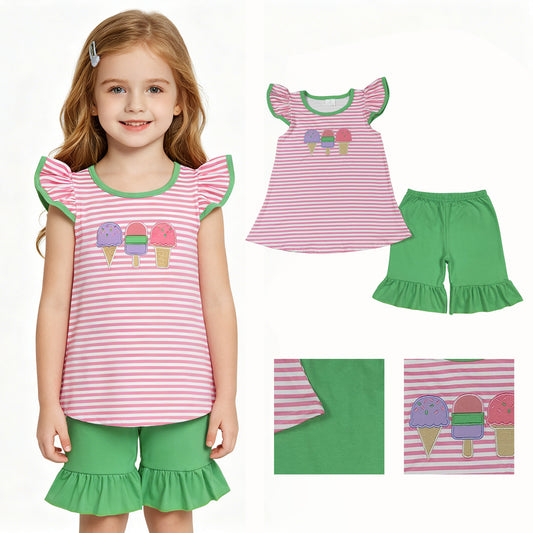 GSSO2349 Popsicle western  girl summer outfit 202604 RTS