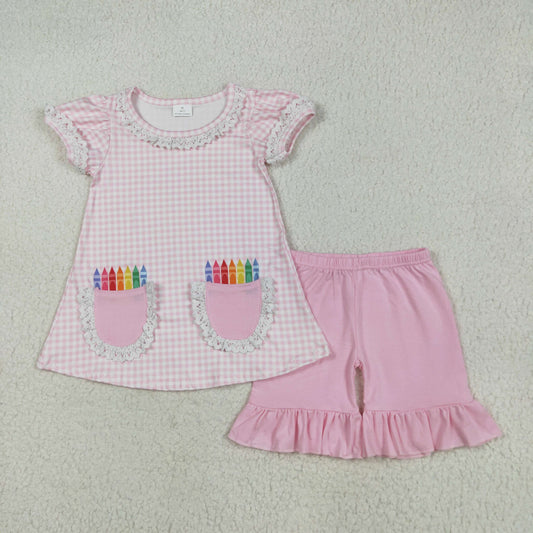 GSSO2388 bow Back to school girl summer outfit 202505 RTS