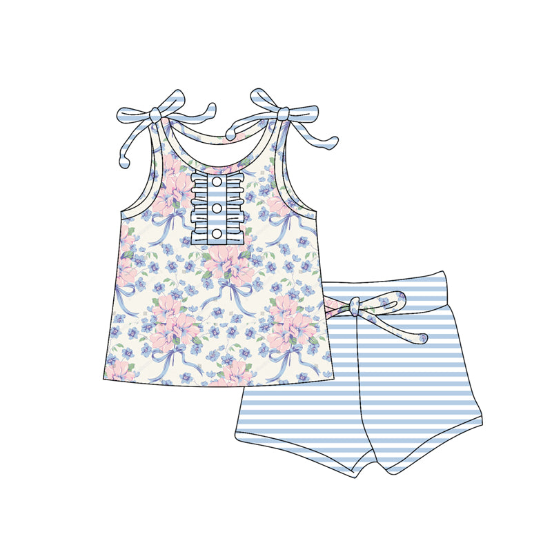 GSSO2410  girl flowers western girl summer outfit 202503 preorder