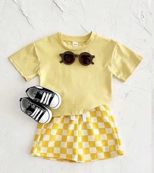GSSO2523 preorder checkerboard girl summer outfit 202503