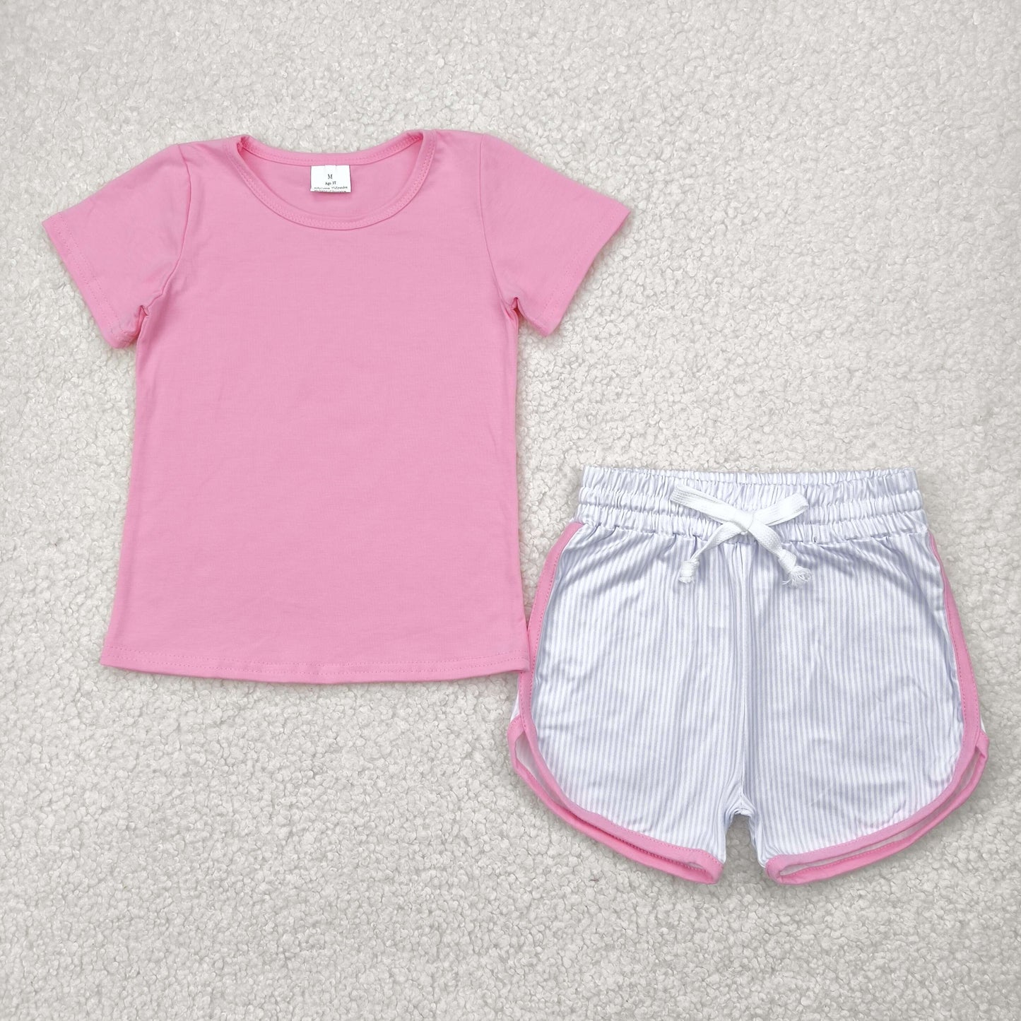 GSSO2543 solid color preorder  flowers girl summer outfit 202504 RTS
