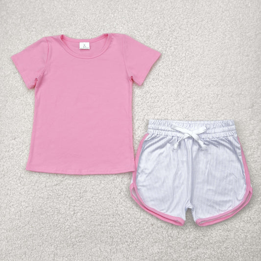 GSSO2543 solid color preorder  flowers girl summer outfit 202504 RTS
