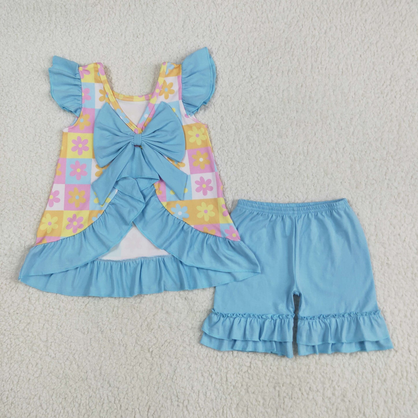 GSSO2623  RTS  flower girl summer outfit 202505