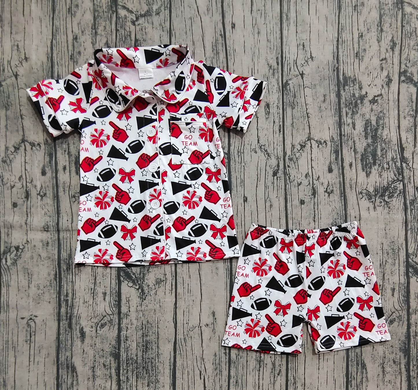 GSSO2674 cheer go team girl pajamas outfit 202508 preorder