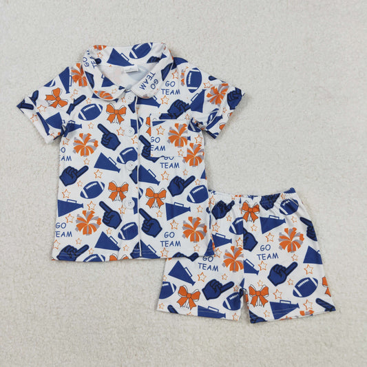 GSSO2675 cheer go team girl pajamas outfit 202508 RTS