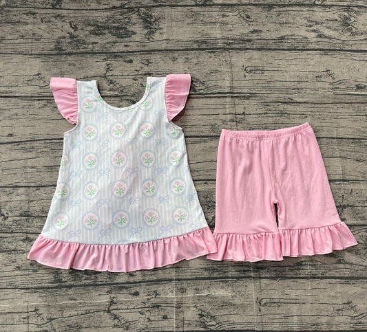 GSSO2732  bow western  girl summer outfit 202511 preorder