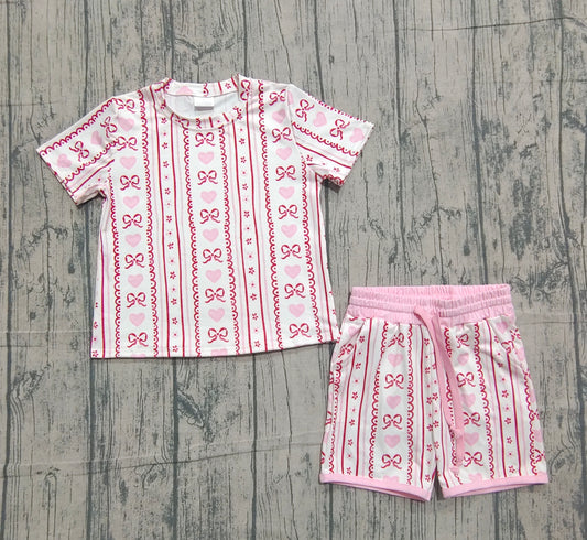 GSSO2738 bow western  girl summer outfit 202511 preorder