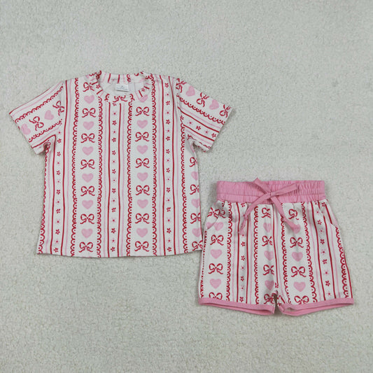 GSSO2738 bow western  girl summer outfit 202512 RTS