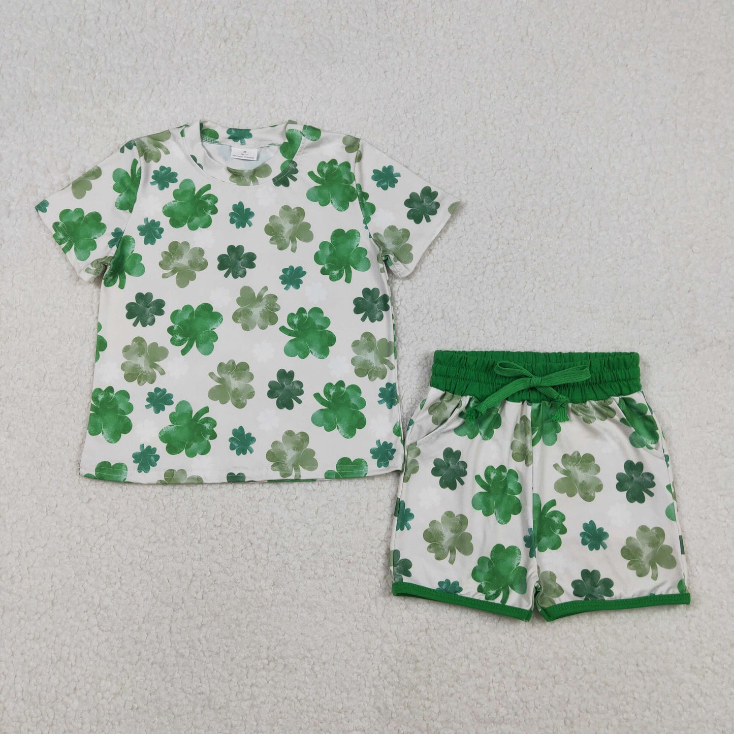 GSSO2744 lucky ST Patrick bow western  girl summer outfit 202512 RTS