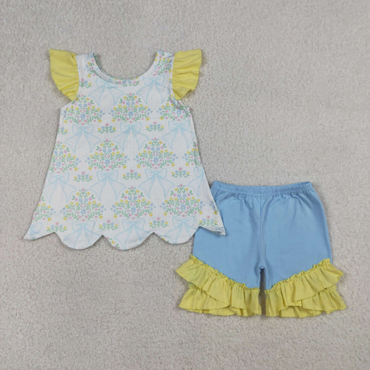 GSSO2767 flowers girl summer outfit 202603 RTS