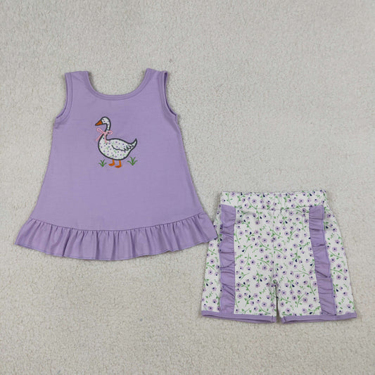 GSSO2774 embroidery girl summer outfit 202603 RTS