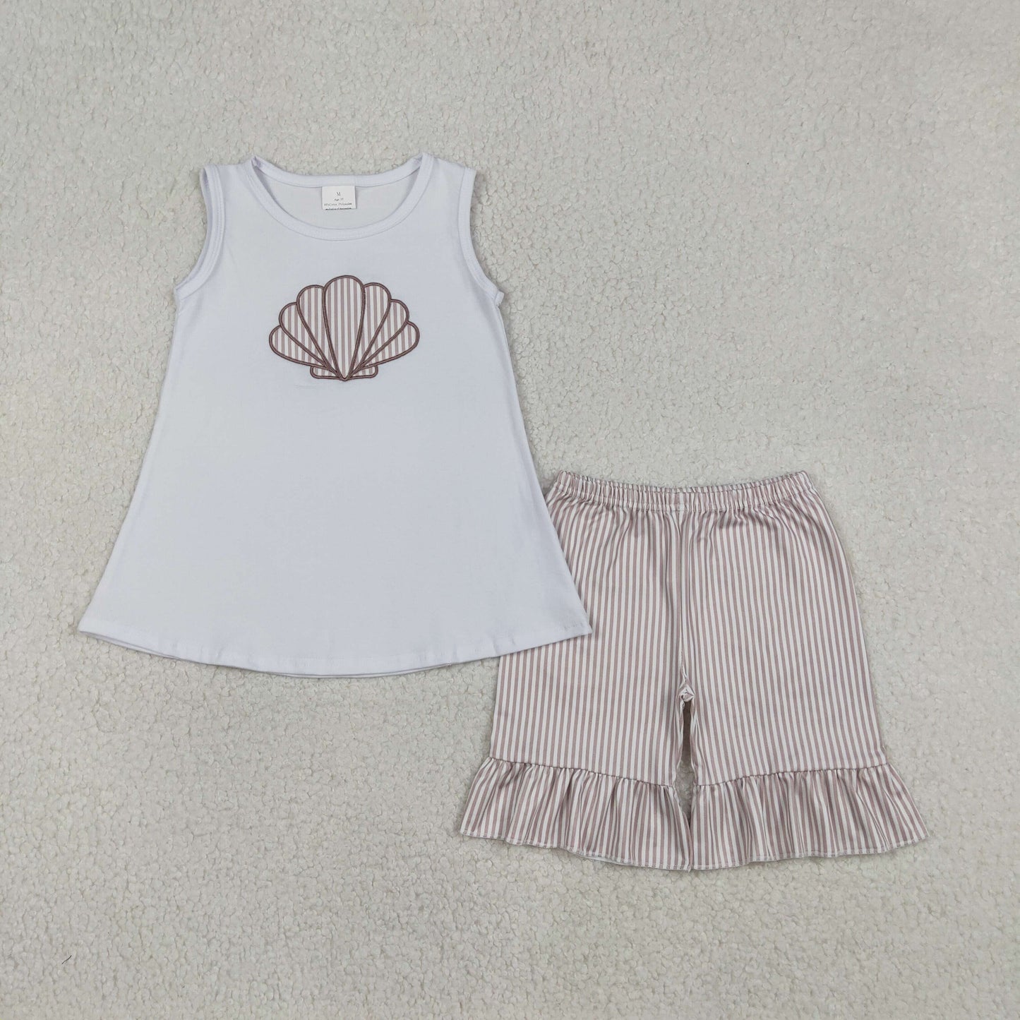 GSSO2787 Embroidery Shell girl summer outfit 202512 RTS