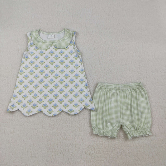 GSSO2850-到2XL purple  flowers girl summer outfit 202603 rts