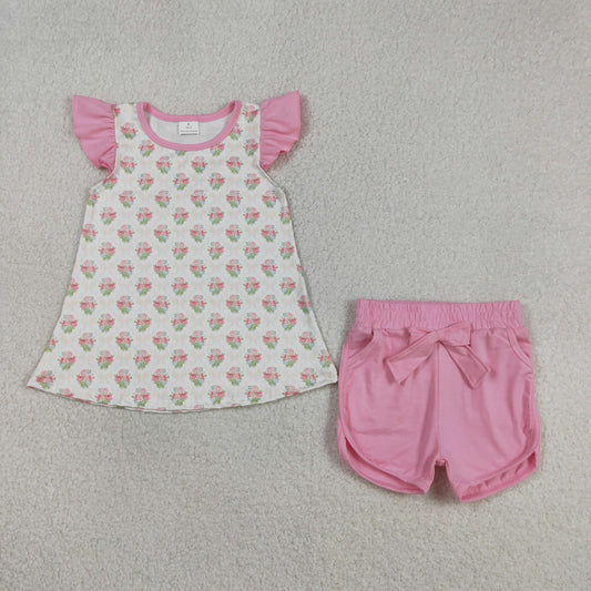 GSSO2953 flowers girl summer outfit 202603 RTS