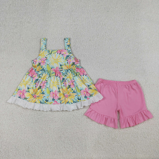 GSSO3034  Lace flowers GIRL summer outfit 202603 RTS
