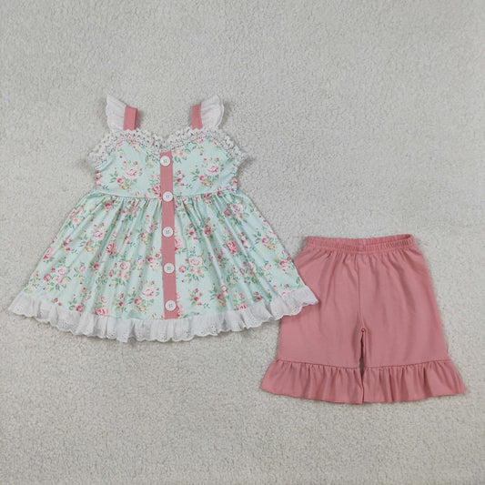 GSSO3036 Lace flowers GIRL summer outfit 202603 RTS