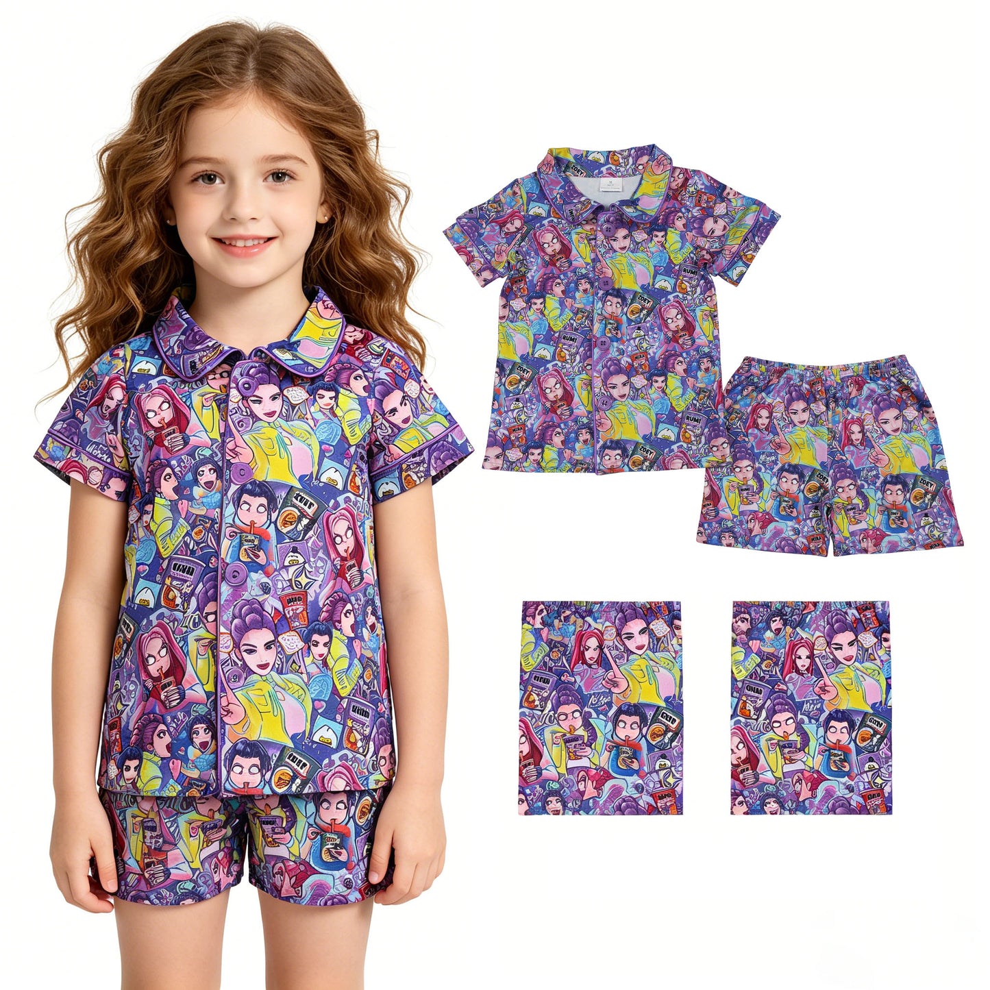 GSSO3087 girl summer Pajamas outfit 202603 RTS