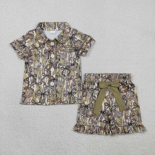 GSSO3126 camo boy pajamas summer outfit 202602 RTS